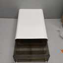 Miaocona Underwear Organizer Drawer, 12 Cells Plastic Sock Underwear Storage Drawer, Stackable Closet Organizers and Storage Box for Bras, Socks, Scarves, Ties, Belt (King Size-White, 1 Pcs)