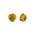 RISON Titanium Flange Nut M10x1.5mm Titanium Sprocket Nut Gold 6AL4V Nut for Motorcycle 5PCS