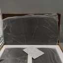 Modern Glass Coffee Table, Coffee Table for Living Room, Tempered Glass-top with Sturdy Wooden Base, Modern Coffee Tables for Small Space, Apartment, Office, Minimalist Design (Walnut)