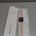 Health Fitness Tracker, Smart Watch with 24/7 Heart Rate and Blood Oxygen Monitor, Sleep Tracker with IP68 Waterproof, Activity Tracker Pedometer Step Counter for Women Men (Pink Purple)