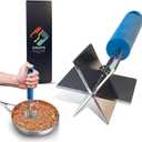 Stainless Steel Meat Masher and Tenderizer with Soft Grip Handle  Heavy Duty Handle & Mashing Head for Ground Beef, Meat, and More  Dishwasher Safe (Lagoon Blue)