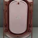 Beberoad Love Collapsible Baby Bathtub for Newborn to Toddler  Portable & Adjustable Infant Tub with Non-Slip Design, Space-Saving Bathtub for Travel & Home Use (Pink)