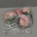 Garneck Natural Look Fake Peonies 4pcs Simulated Plastic Flowers for Wedding Bouquet (Pink)