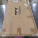 VEVOR Welding Table 36"x18", 1200lbs Load Capacity Steel Welding Workbench Table on Wheels, Portable Work Bench with Braking Lockable Casters, 4 Tool Slots, 5/8-inch Fixture Holes, Tool Tray