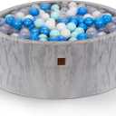 Fulton & Ivy Premium Baby and Toddler Ball Pit (35"x11.8") | Easy to Clean Memory Foam Ball Pit Made with Non-Toxic Materials | Durable Ball Pits for Toddlers 1-3 (Balls Not Included)