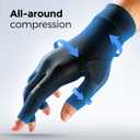 FREETOO All-Around Compression Arthritis Gloves for Women for Pain, Carpal Tunnel Relief Gloves for Men, Hand Compression Gloves for Crocheting,Gaming,Arthritis,Swelling.Black S