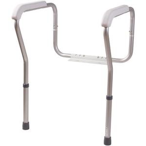 HealthSmart Toilet Safety Rails, Toilet Seat Handles, Safety Frame for Toilet with Adjustable Height, Bathroom Safety & Stability System