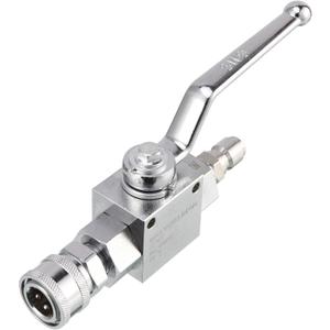 RIDGE WASHER High Pressure Ball Valve Kit for Power Washer Hose, 3/8 Quick Disconnect, 4500 PSI