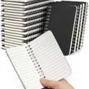 Dynta Mini Spiral Notebooks 3x5 Bulk, Pocket Notebooks Memo Pads 30 Packs, Small Notepads Black Cardboard Cover for Men, Women, Kids, Home, Office, School, Travel (60 Sheets/120 Pages)