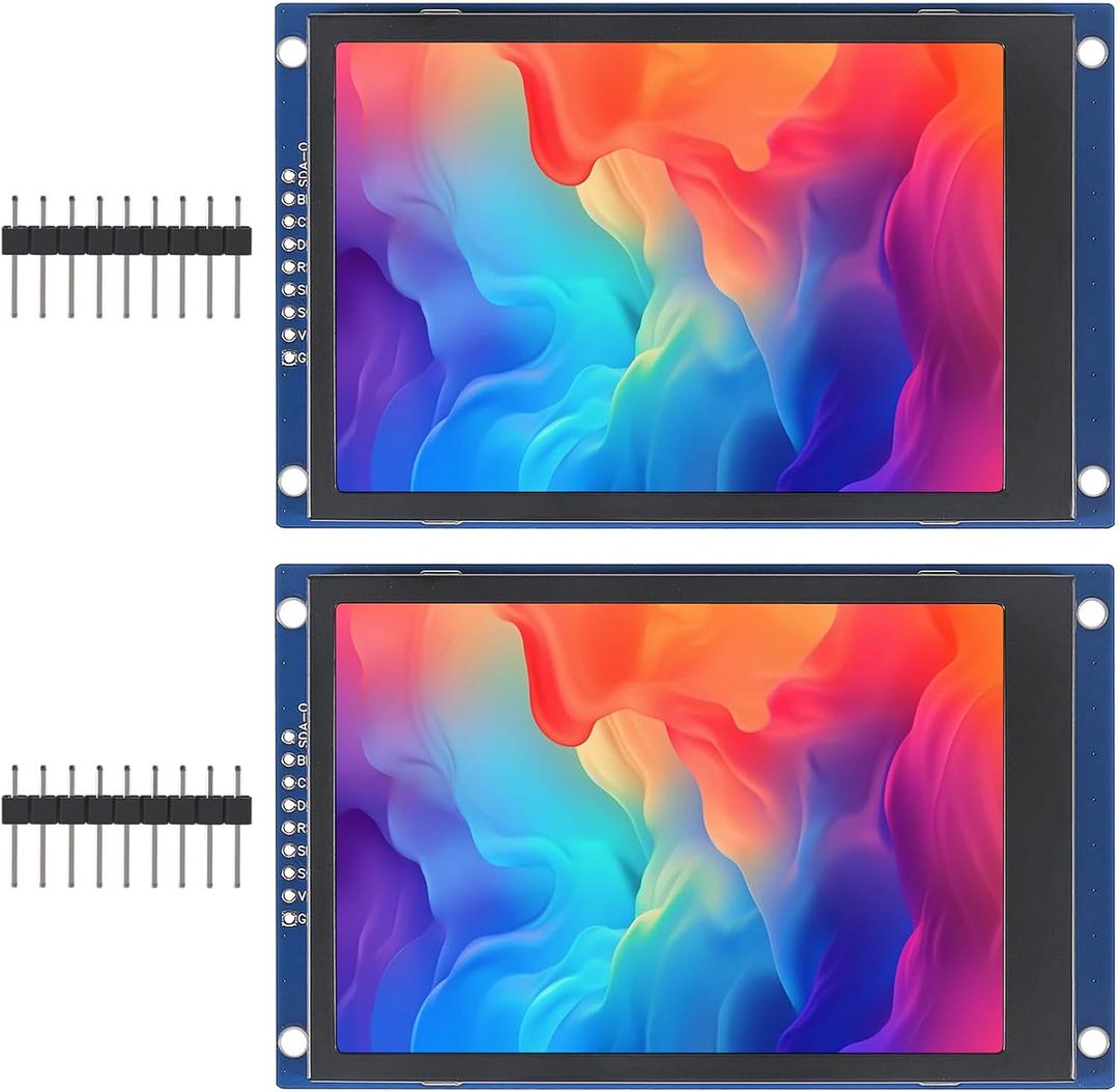 2pcs 3.5" SPI TFT LCD Display Module 320x480 RGB LCD Screen 3.3V ST7796 Drive SPI Interface 8pin Full Color for Arduino DIY