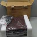 Vinyl Record Player Turntable with Built-in Bluetooth Receiver & 2 Stereo Speakers, 3 Speed 3 Size Portable Retro Record Player for Entertainment and Home Decoration (Brown)