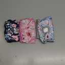 wegreeco Washable Reusable Premium Dog Diapers,Pack of 3,Small Dog Puppy & Doggy Diapers Female,Dog Period Panties Diapers Female in Heat (Medium (12"-15" Waist), Flower-2)