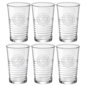 Bormioli Rocco Officina1825 Water Glasses (Set of 6), 11 oz, Clear