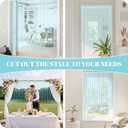 Boshen Crystal Beaded Curtain, 35.5 x 79 Inches Acrylic Hanging Door Beads String Curtain, 30 Strands Room Divider for Doorway Window Living Room Bedroom Decor, Lozenge Pattern-Blue