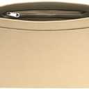 uxcell Purse Organizer Insert, Medium Felt Handbag Organizer Bag Storage & Finishing Inner Bag Liner with Zipper for Chic Backpack Tote Shoulder Bags, Beige
