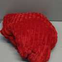 Valentines Day Decorations Red Fleece Throw Blanket 5060 for Couch Sofa Bed,Super Soft Cozy Plush Microfiber Flannel Blanket with Stripes Design Lightweight for Adults,Woman,Girls Gifts