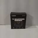 Swiitech Wireless Headphones for TV Watching, TV Headphones with Transmitter Charging Base, Bluetooth V5.3, No Lip-Sync Delay, Clear Voice, Plug & Play, Comfortable, Gifts for Elderly/Seniors (Black)