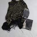 FEPITO 1920s Flapper Dresses for Women, Fringed Sequin Great Gatsby Dress for Women with 20s Accessories, Roaring 20 Costume XL