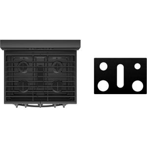 Custom Fit Reusable Burner Liner for Whirlpool Gas Range Stove Protect Your Stovetop with this Splatter Guard Cover - WFG775H0HZ