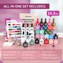 JODSONE 30 Colors Gel Nail Polish Set Same Color Same Bottles 6 PCS of Functional Gel Polish