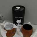 Charred Wooden Bourbon Drinking Glass, Whiskey Tumbler, Bourbon Gifts for Men - Wooden Old Fashioned Glass | Great Whiskey Gifts for Men