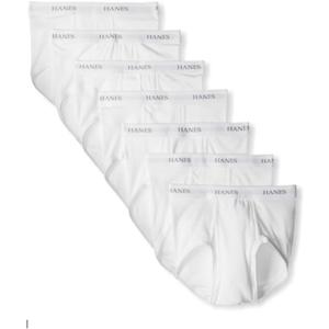 Hanes Men's Ultimate Underwear Briefs Pack, 7-Pack, Moisture-Wicking Underwear, Cotton Briefs, S