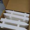 URATOT 35 Pieces Christmas Tree Thick White Plastic Picket Fence Christmas Tree Fence for Pets Kids Holiday Party Garden Home Decoration, 12 Inches