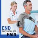 Heated Shoulder Wrap with Massage, Shoulder Heating Pad for Rotator Cuff Frozen Shoulder, Cordless Shoulder Heating Pads, Shoulder Massager with Heat