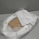 Elongated Toilet Seat Slow Close, Quiet Toilet Seat Cover with Never Loosen Durable Toilet Seat Lid Easy to Install & Clean, Polypropylene (PP), White (Elongated 18.5")