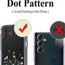 Unov Case Compatible with Galaxy XCover7 Pro 5G Clear with Design Soft TPU Shock Absorption Slim Embossed Pattern Protective Back Cover 6.6 inch (Flower Bouquet)