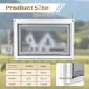 Vinyl Basement Hopper Window, Bathroom Window 32" x 24" White
