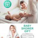 MOMYEASY Baby Wipe Warmer, Large Capacity Wipes Dispenser with 3 Temperature Modes, Even Heating Diaper Wipe Warmer with Night Light, Wipes Warmer for Babies/Adults