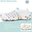 TOLLN Quick-Dry Barefoot Water Shoes for Men, Women & Youth  Versatile Aqua Socks for Beach, Pool, Kayaking, Hiking, Surfing, Yoga & Outdoor Sports (8.5 Women/7.5 Men, White)