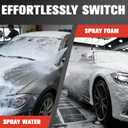 Pressure Washer Gun with Foam Cannon Kit, 1/4" Quick Connect, 5 Adjustable Nozzles & Dual Switch for Car Wash, 1000-4000PSI, One-Button Switching Modes of Rinse and Foam Spray