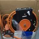 Giraffe Tools TA15 Retractable Air Hose Reel Swivel 3/8" x 50 ft Hybrid Hose, Max 300 PSI, Ceiling/Wall Mounted Heavy Duty Industrial Commercial Air Compressor Hose Reel, 50ft, Tangelo