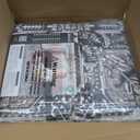 WITSHOCK 3x8 Kitchen Runner Rugs Black: Washable Rug Boho Soft Low Pile Stain Resistant Foldable Carpet for Bedroom Hallway Entryway Indoor Entrance Bedside, Vintage Distressed Farmhouse Rug, 36x96