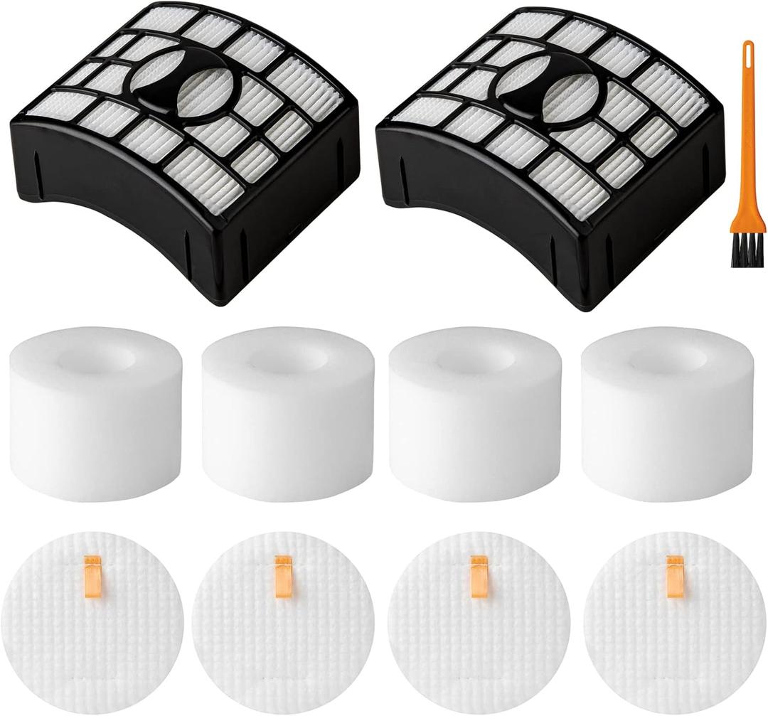 UV700 Vacuum Filters Replacement for Shark DuoClean Lift-Away Upright Vacuum NV770, NV771, NV611, Replacement Parts XFF600 XHF600 (2 HEPA + 4 Foam + Felt Filter)