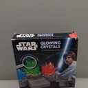 STAR WARS Glowing Crystals Kit - Grow 3 Colorful Crystals With Light Up Display Stand - Gift for 8 Year Old Boys, Star Wars Merch and Toys
