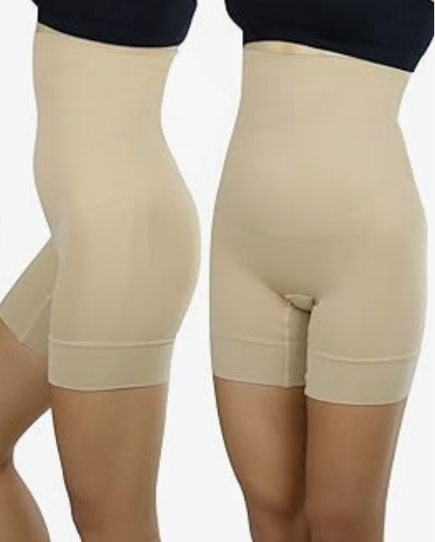 Women's High-Waisted Shaping Control Shorts, Size S