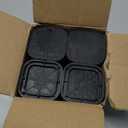 shouwuhho 16 Pack Furniture Risers Adjustable Bed Risers Heavy Duty Lifts Height 1", Square Stackable Bed Risers 1, 2 or 3 Inch for Desk Leg Table Couch Sofa Chair Bed Frame Legs Dorm, Black