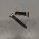 Wearlizer Leather Band Compatible with Apple Watch Bands Women 41mm 40mm 38mm 49mm 46mm 45mm 44mm 42mm, Fancy Dressy Strap for iWatch Series 11 10 9 8 7 6 5 4 3 SE/Ultra 3 2 1 (Black/Gold)