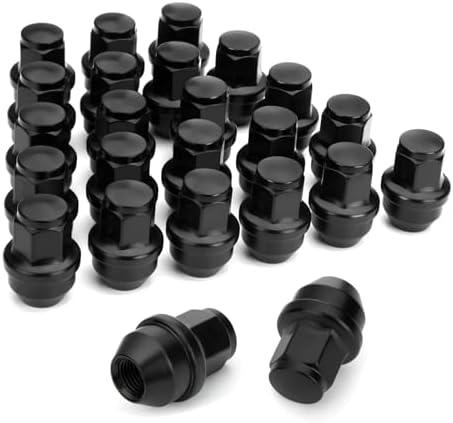 Dynofit 14x1.5 OEM Lug Nuts for F150 2015-2024, 24pcs One-piece Stock Lugnuts Compatible with Ford Expedition F-150 Lincoln Navigator 2016-2018/2019-2024, 14mmx1.5 Factory Tuner Nuts Replace OE#611008