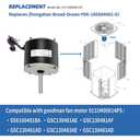 0131M00061SP 1/4HP Condenser Fan Motor Replaces Goodman Air conditioner Amana Janitrol 0131M00014PS, Zhongshan Broad-Ocean YDK-180S84062-01 Motor, 830RPM 208/230V 1.5A SSX160481BA, GSC130481AE Leungoo