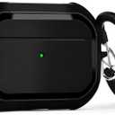 HUSH Protective Airpods Pro Cover Case - Durable Armor Case Compatible with AirPods Pro 1st/2nd Generation (Black)