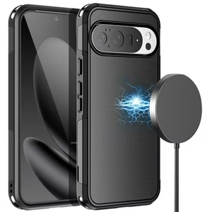 Casenplaza for Google Pixel 10 Pro XL Case Heavy Duty Protective Shockproof Dropproof 3-Layer Full Body Protection [Without Screen Protector] Tough Rugged Cover for Pixel 10 Pro XL,Black
