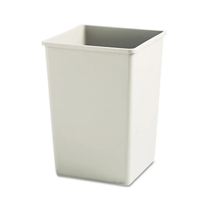 Rubbermaid Commercial Products Untouchable 35 Gal Square Container Gray for Offices/Mailrooms/Classrooms/Areas of High Waste Generation