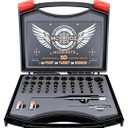 Professional Laser Bore Sighting Kit： Green or Red Bore Sight with 50 Adapters - Multiple Caliber Bore Sighter Perfectly Choice for All Gun - .17 Cal to 12GA Rifle Pistol Boresighter