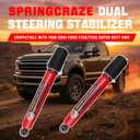 Dual Steering Stabilizer for 1999-2004 Ford F250/F350 Super Duty 4WD#8749030