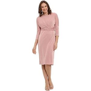 London Times Women's 3/4 Sleeve Criss Cross Waist Dress, Size 40