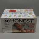 The Honest Company Clean Conscious Diapers for Delicate Skin Up to 100% Leakproof Hypoallergenic Fragrance-Free Baby Gender Neutral Prints Club Box Size 1 (8-14 lbs) 78 Count (All the Alpacas + Turtle Time)